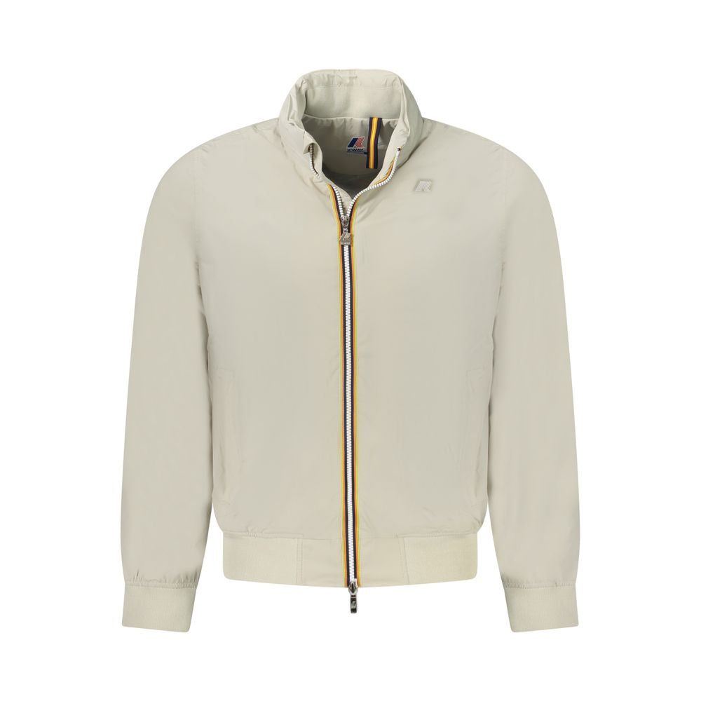 Beige Nylon Men Jacket K-WAY