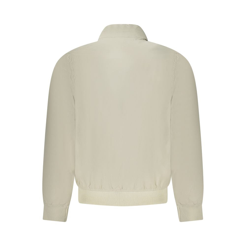 Beige Nylon Men Jacket K-WAY
