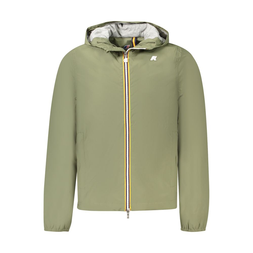 Green Nylon Men Jacket K-WAY