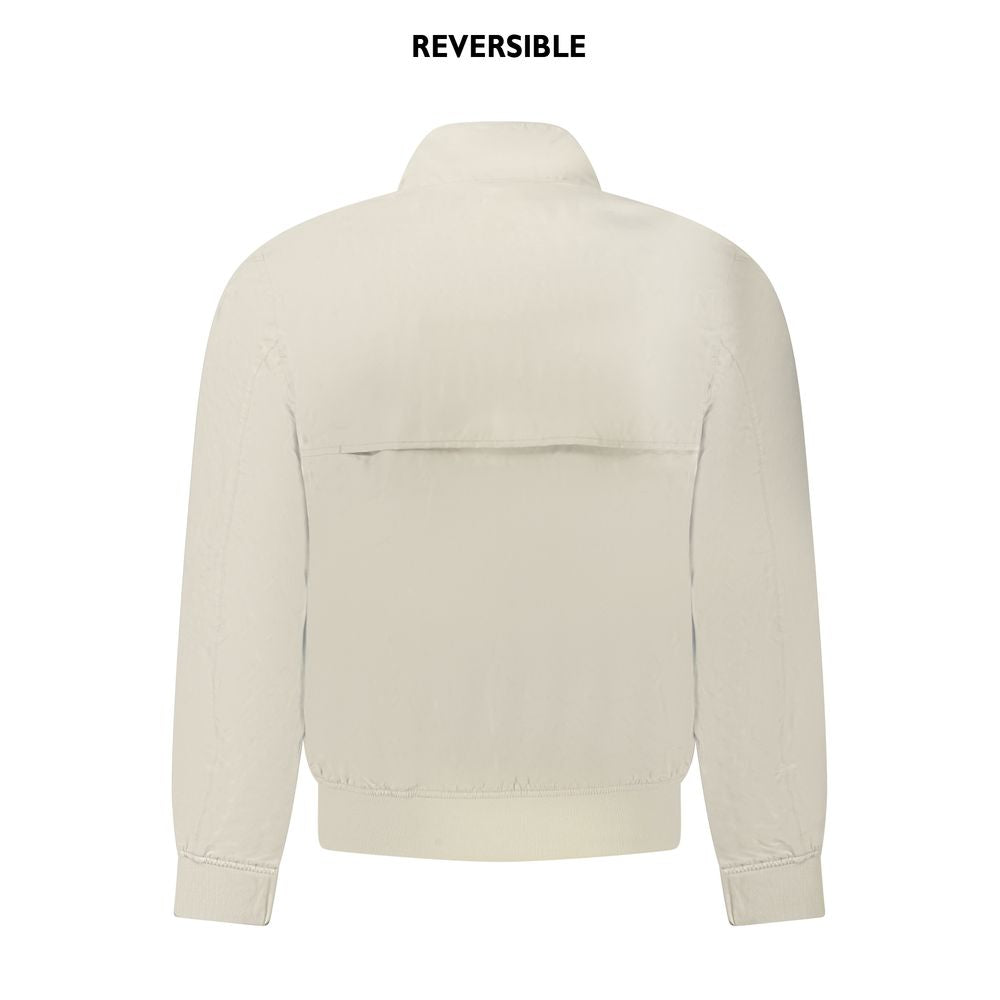 Beige Nylon Men Jacket K-WAY
