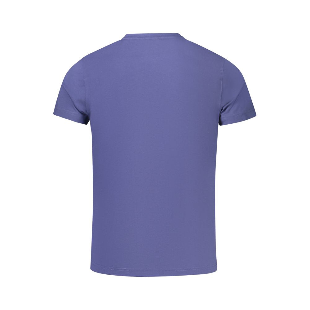 Blue Cotton Men T-Shirt K-WAY