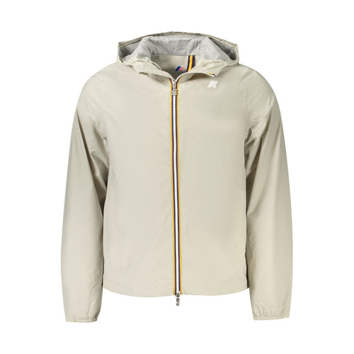 Beige Nylon Men Jacket K-WAY