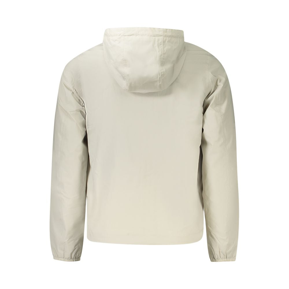 Beige Nylon Men Jacket K-WAY