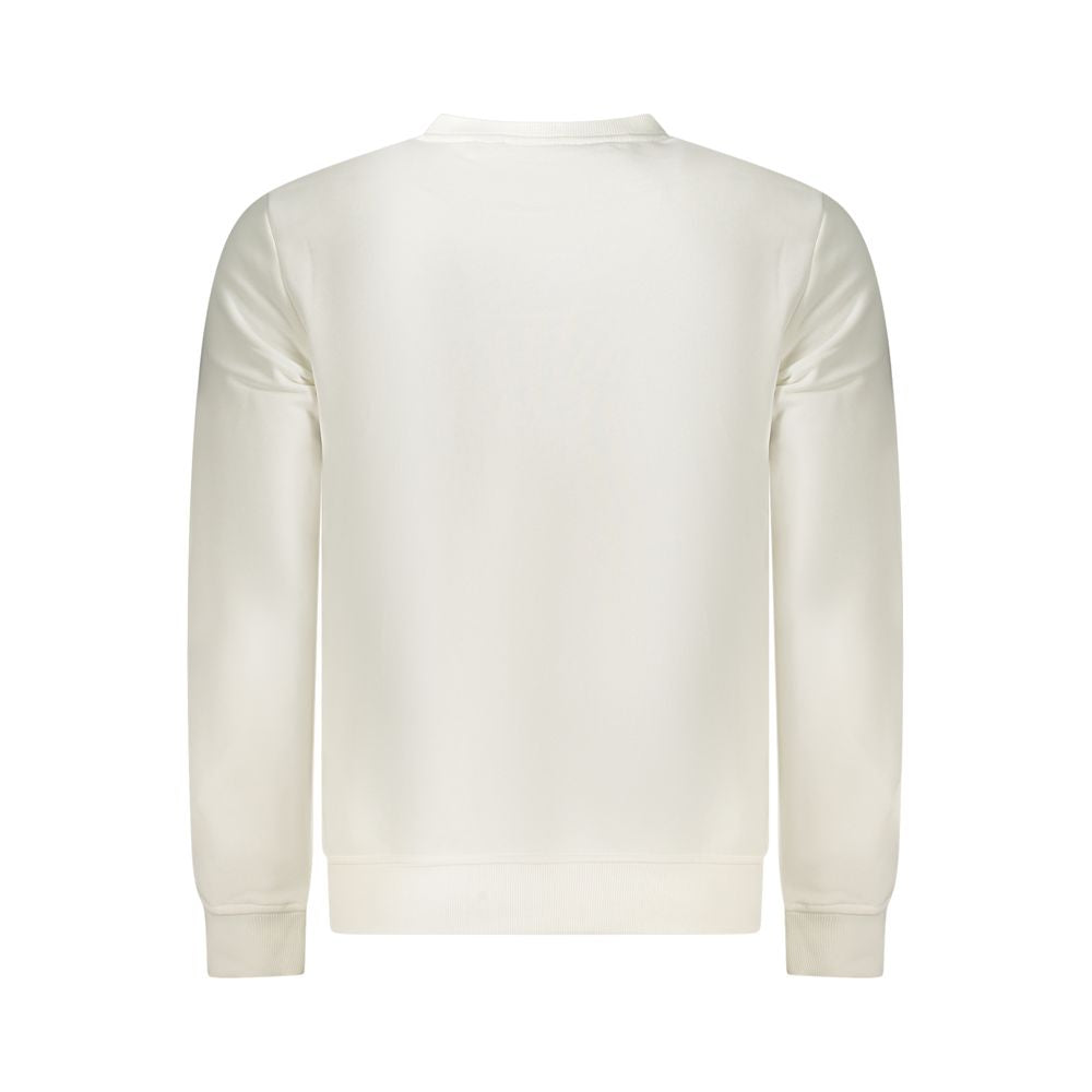 White Cotton Men Sweater K-WAY