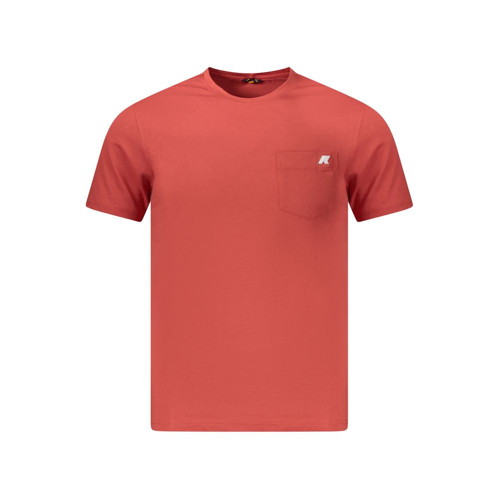 Red Cotton Men T-Shirt K-WAY
