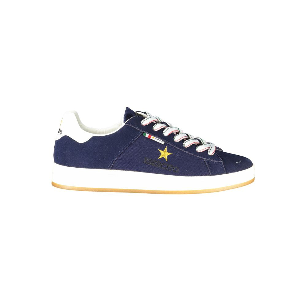 Blue Leather Men Sneaker Esercito 1659