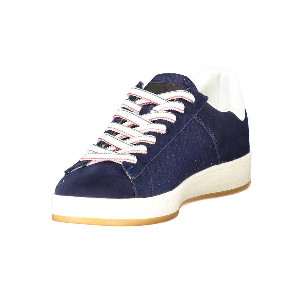 Blue Leather Men Sneaker Esercito 1659