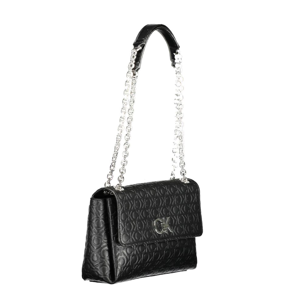 Black Polyester Handbag Calvin Klein