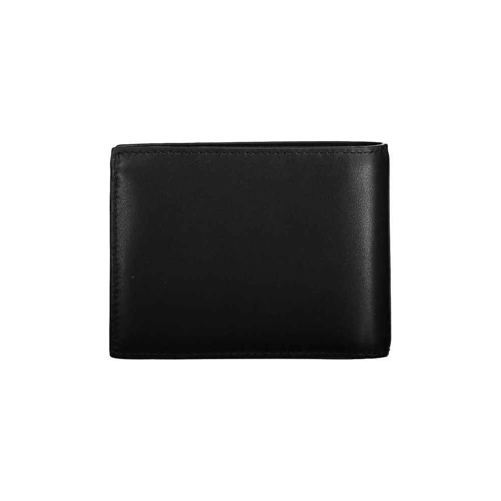 Black Leather Wallet Calvin Klein