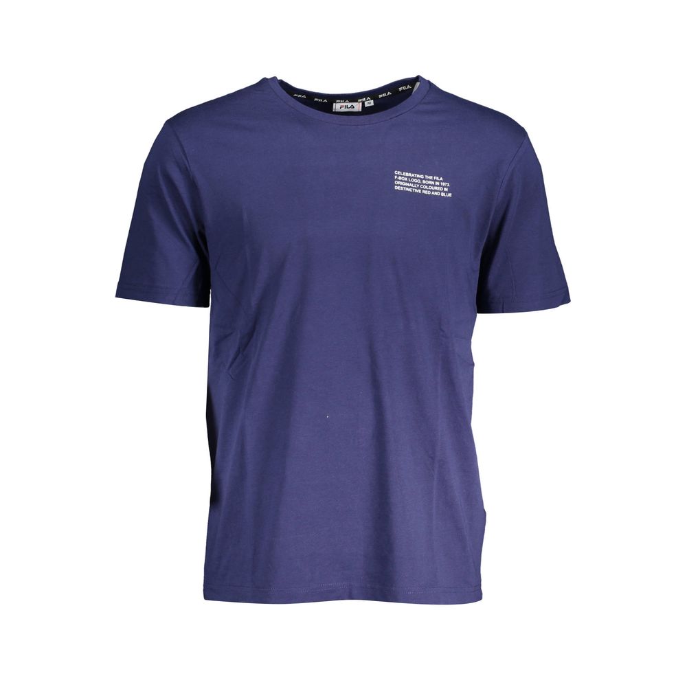 Blue Cotton T-Shirt Fila
