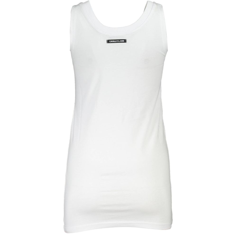 White Cotton Women Top Cavalli Class