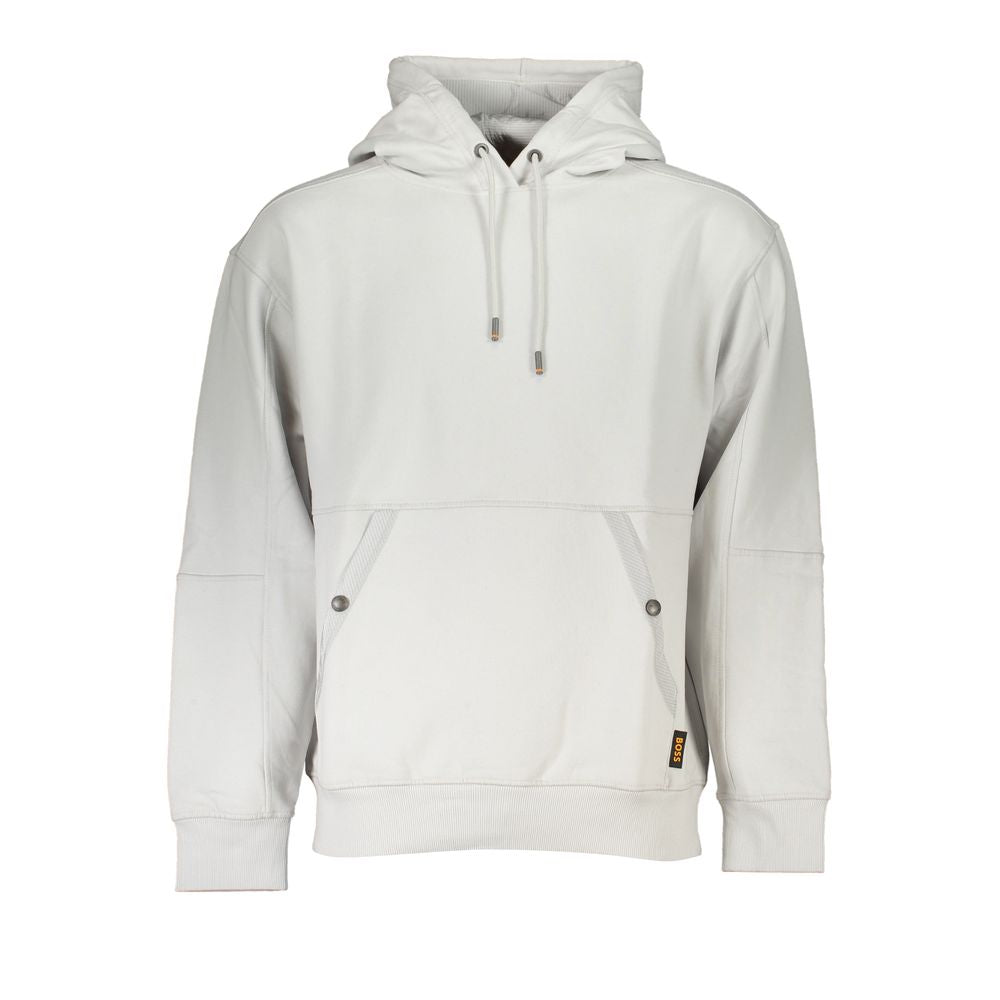 Gray Cotton Men Sweater Hugo Boss