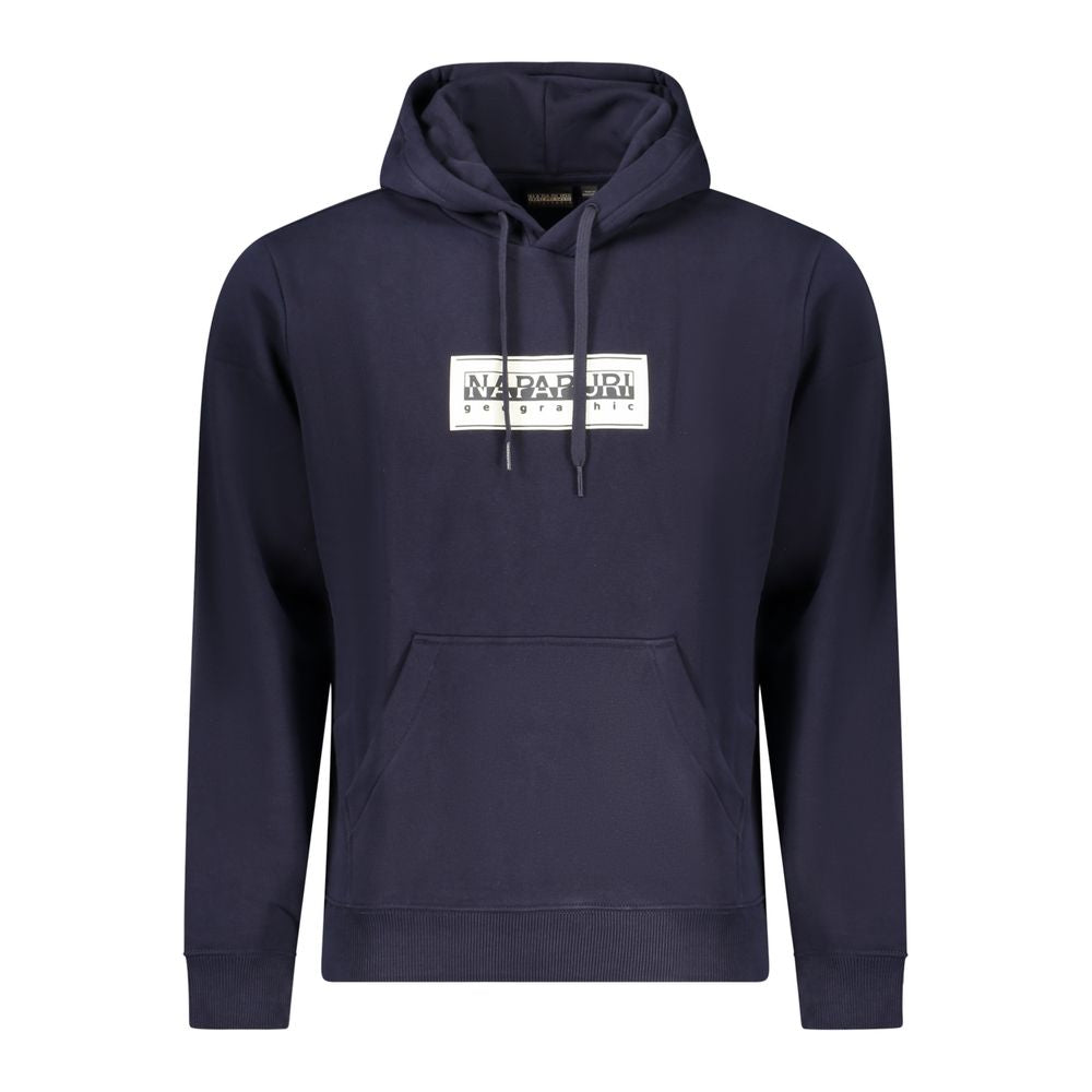 Blue Cotton Men Sweater Napapijri