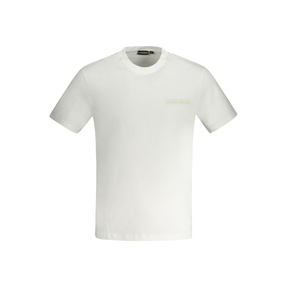 White Cotton T-Shirt Napapijri