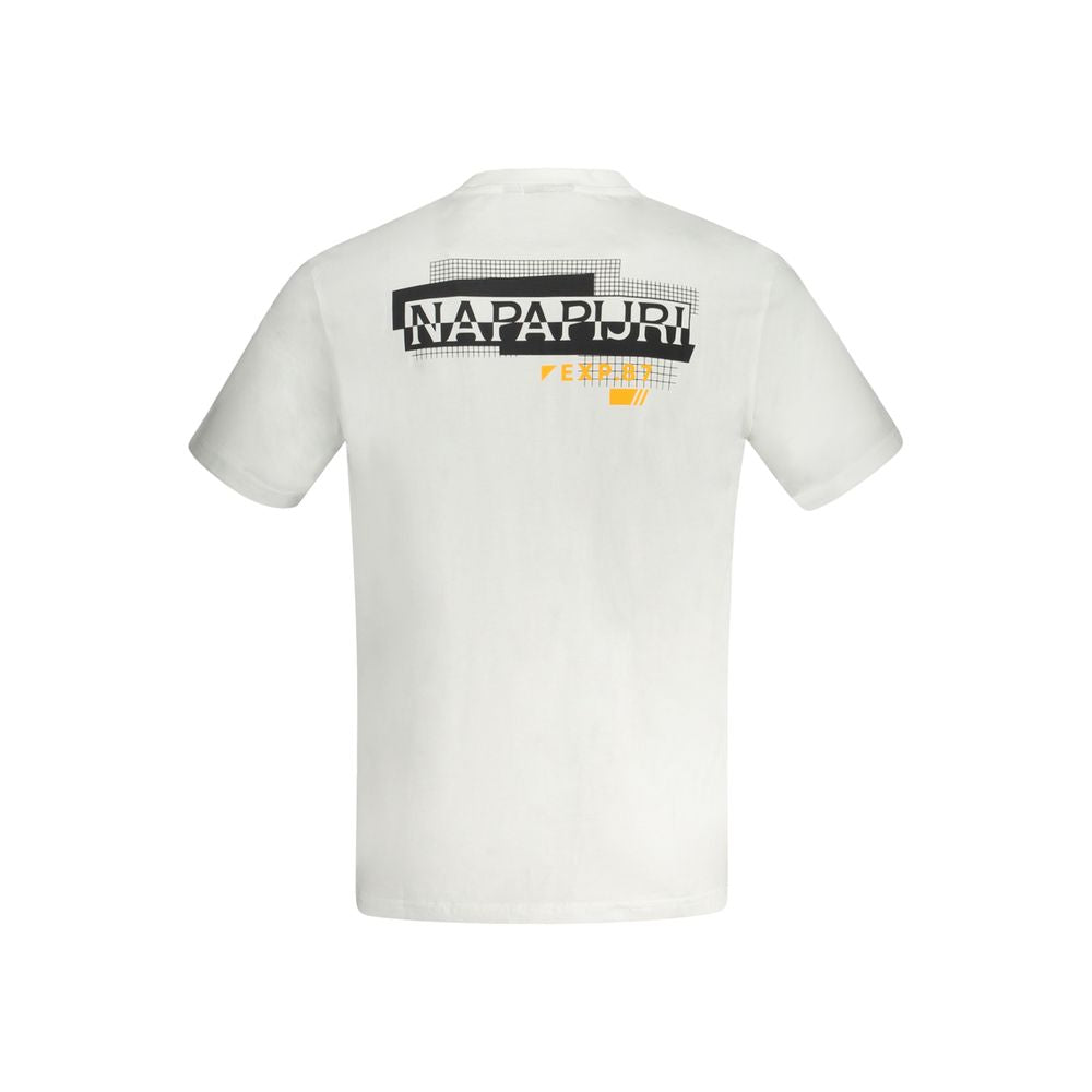 White Cotton T-Shirt Napapijri
