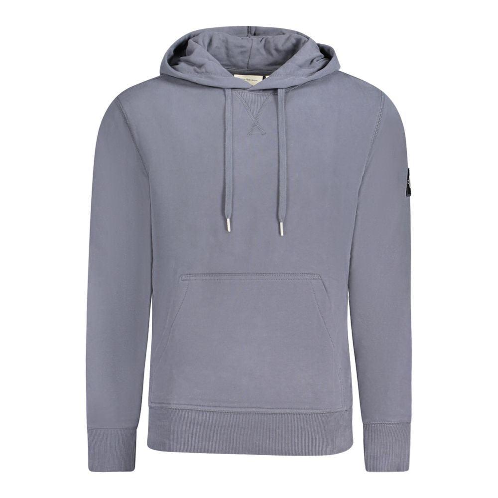 Blue Cotton Men Sweater Calvin Klein