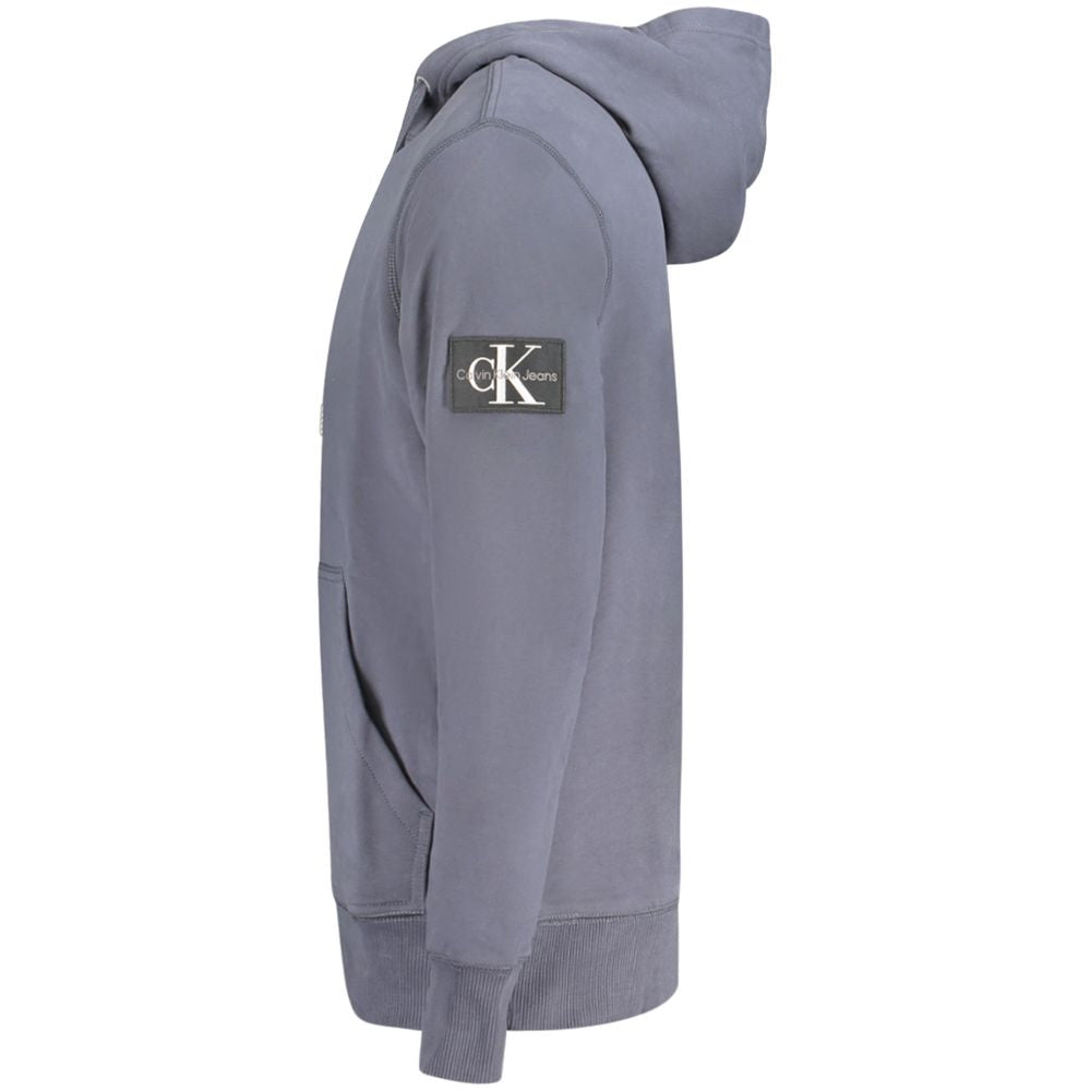 Blue Cotton Men Sweater Calvin Klein