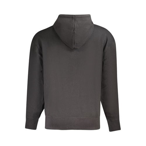 Black Cotton Men Sweater Hugo Boss