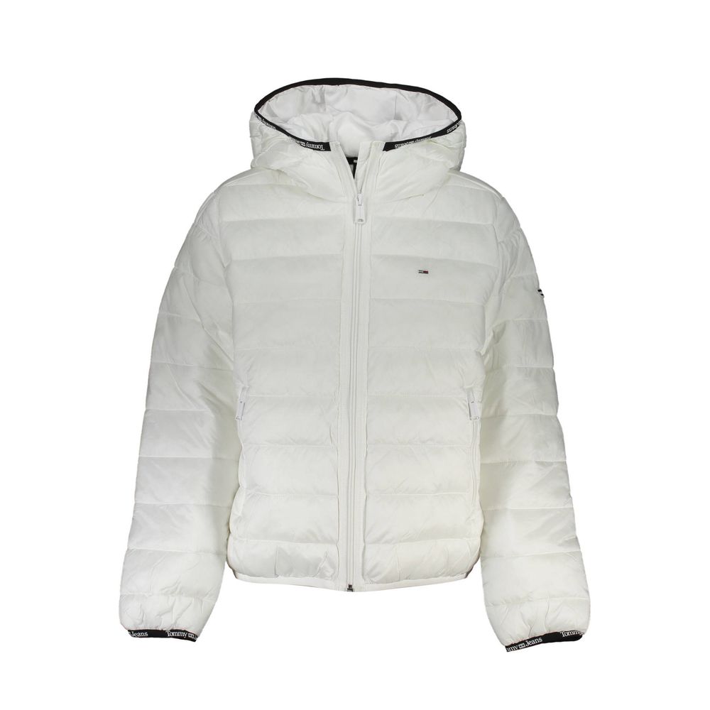White Polyester Jackets & Coat Tommy Hilfiger