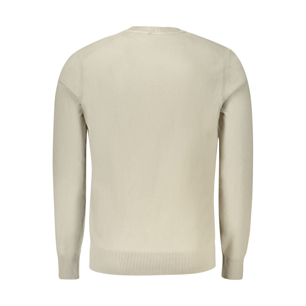 Beige Cotton Sweater Hugo Boss