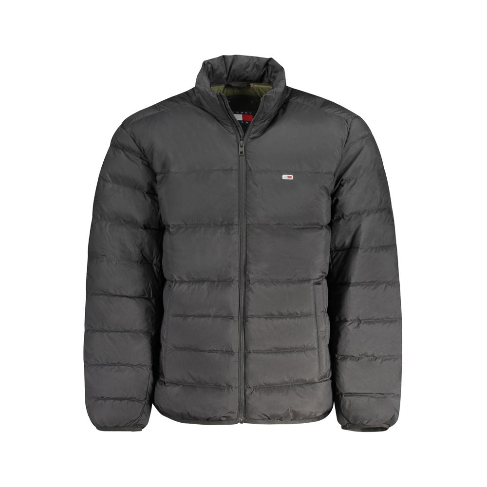 Black Polyamide Men's Jacket jackets-men Tommy Hilfiger M