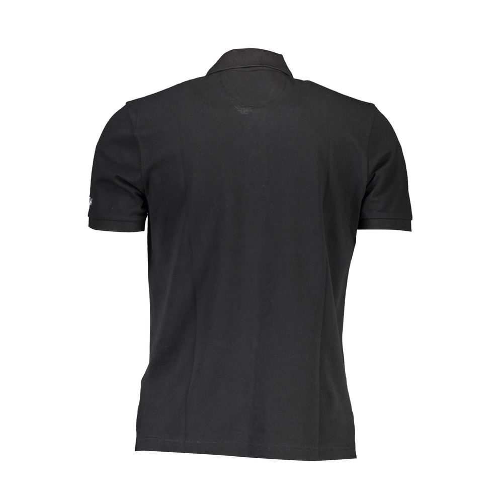 Black Cotton Polo Shirt La Martina
