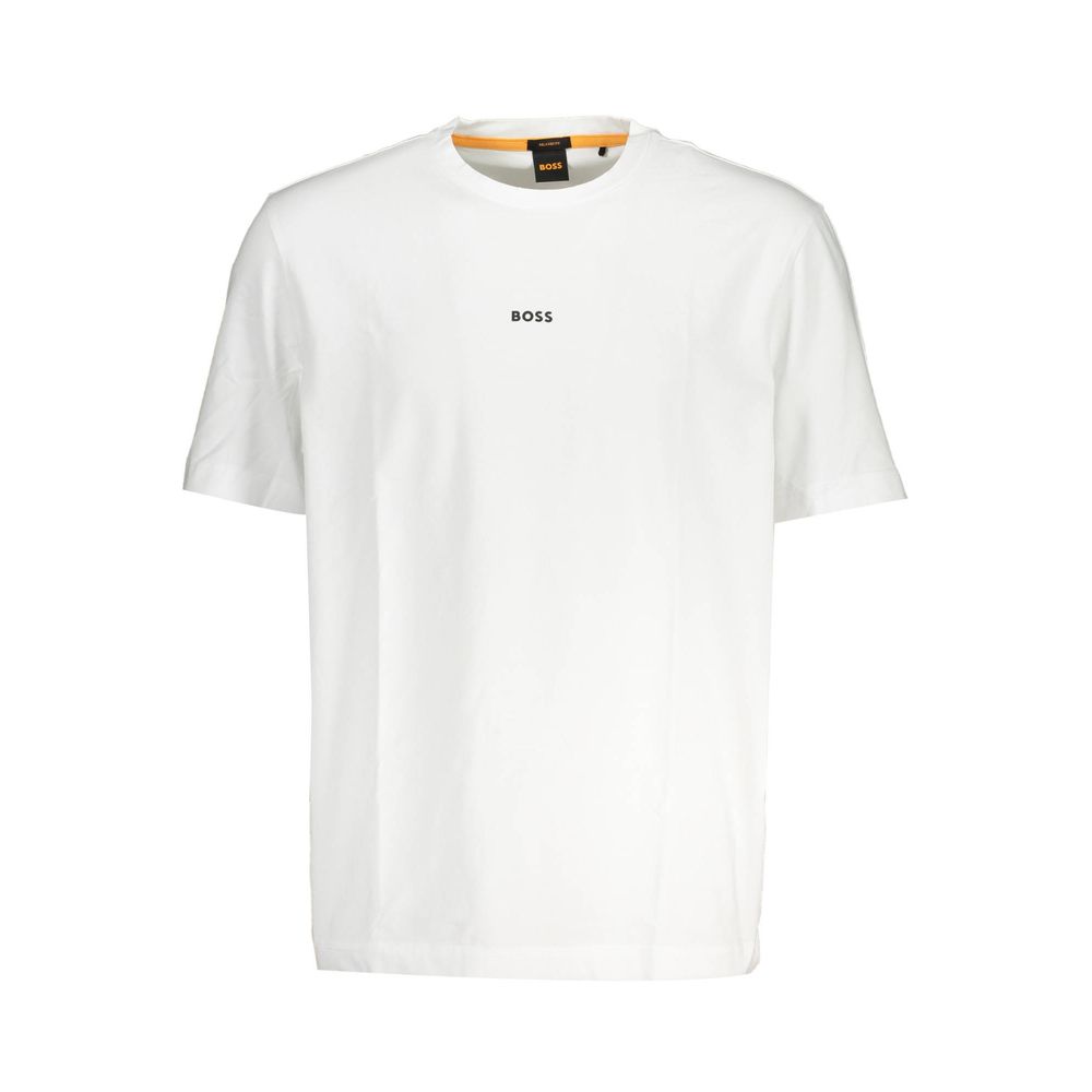 White Cotton T-Shirt Hugo Boss