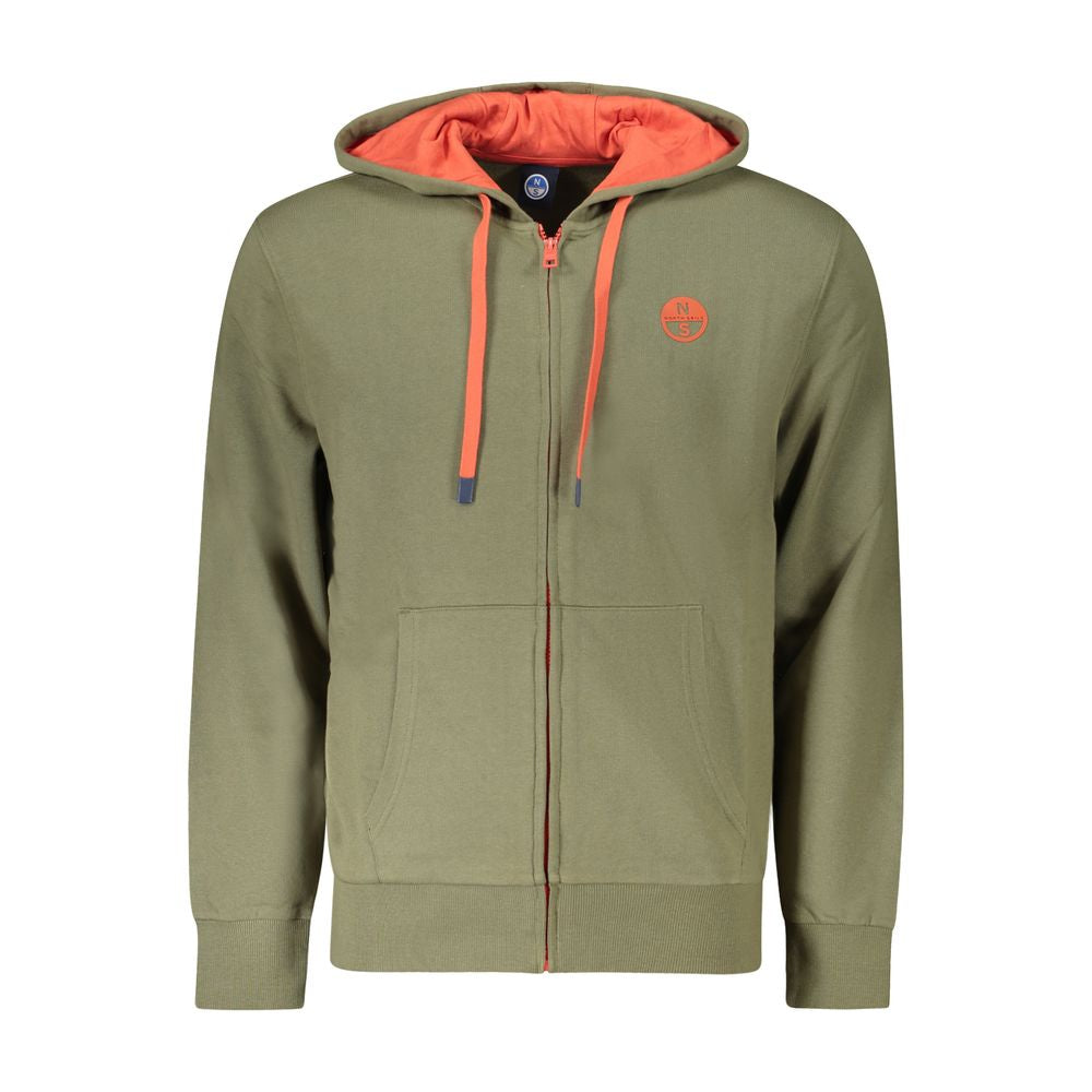 Green Cotton Men's Hooded Sweater North Sails