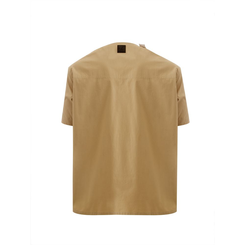 Brown Cotton Sweater Emporio Armani