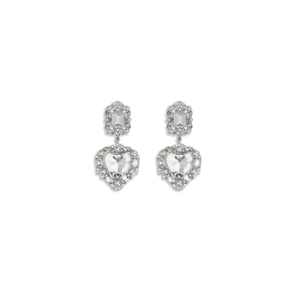 Earrings with heart-shaped pendant Self-Portrait
