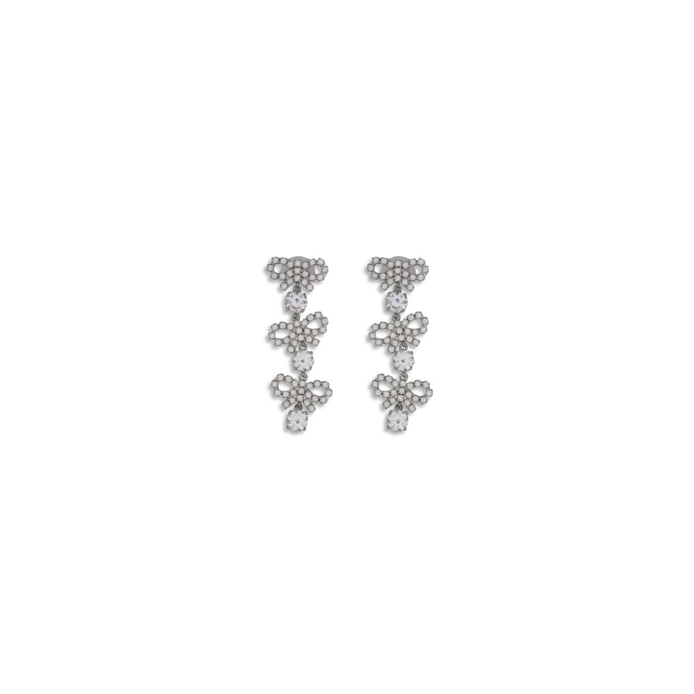 Dangling Earrings with bows Self-Portrait
