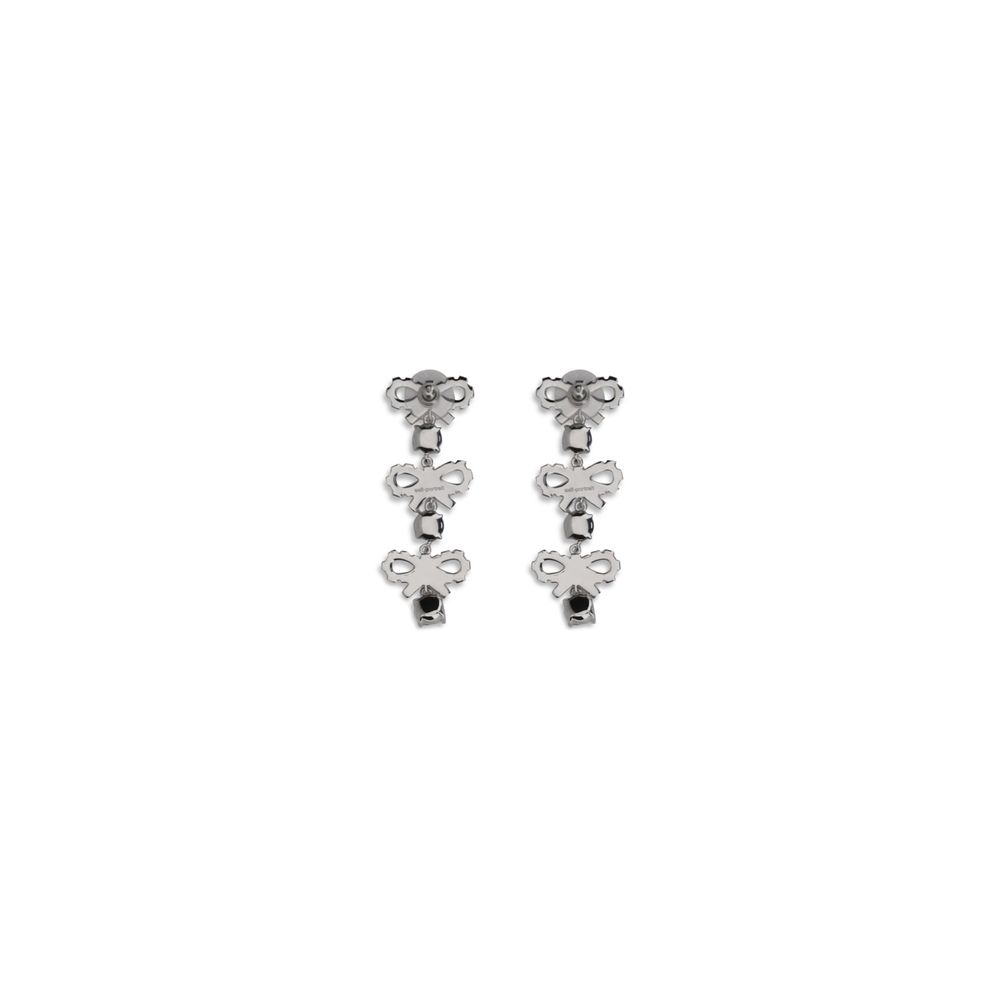 Dangling Earrings with bows Self-Portrait