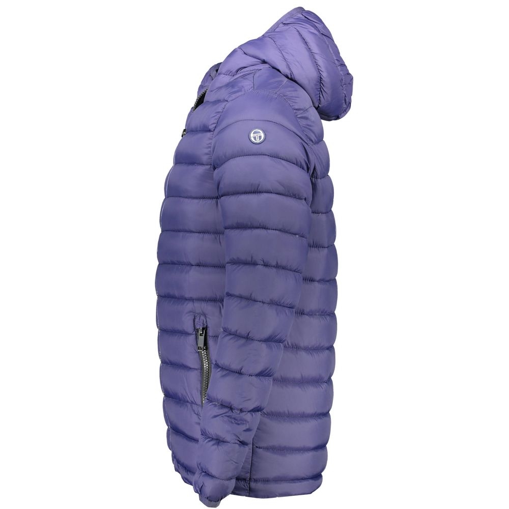 Blue Polyester Men Jacket Sergio Tacchini
