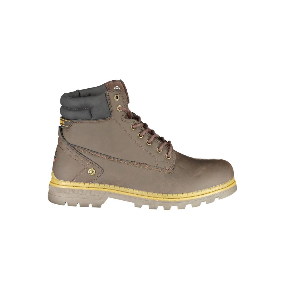 Brown Polyester Men Boot Carrera