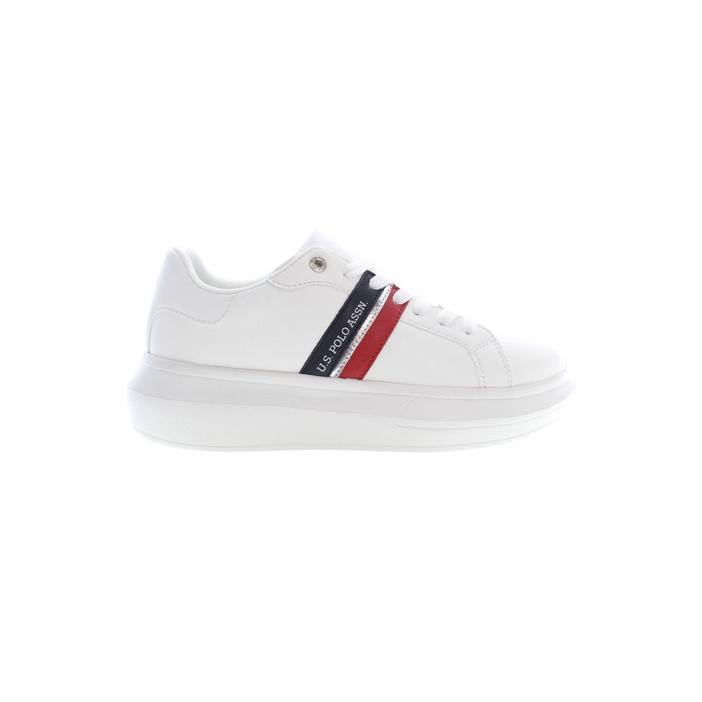 White Polyester Sneaker U.S. POLO ASSN.
