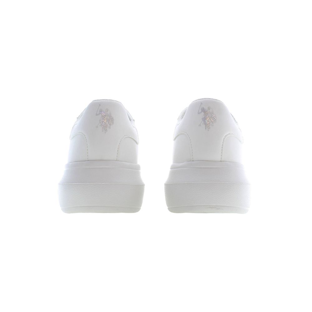 White Polyester Sneaker U.S. POLO ASSN.