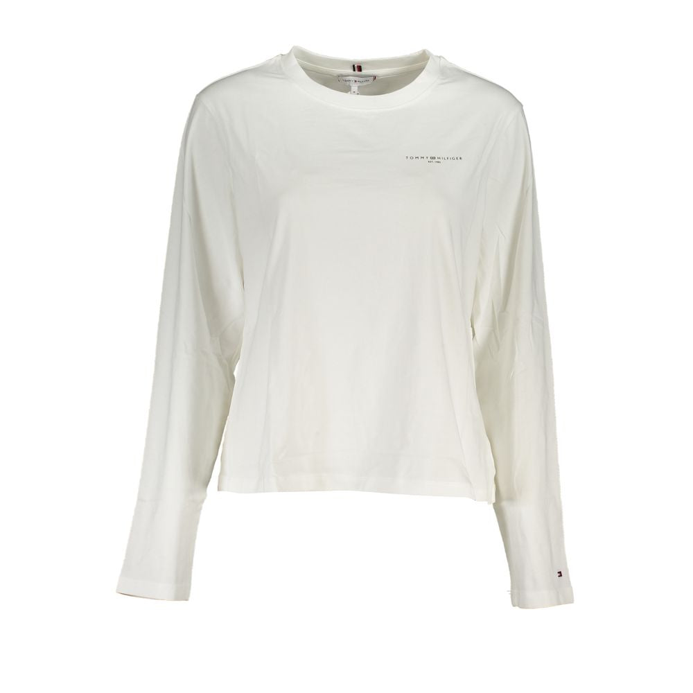 White Cotton Women T-Shirt Tommy Hilfiger