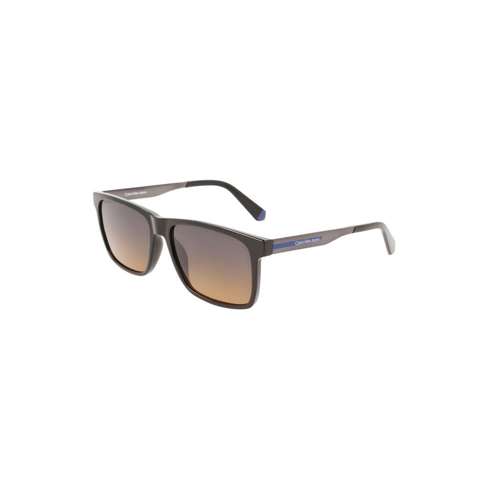 Black Plastic Men Sunglass Calvin Klein