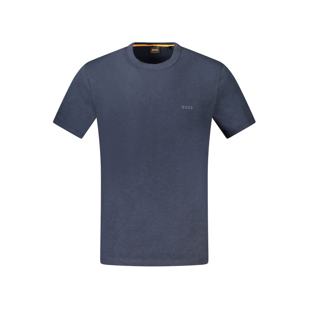 Blue Cotton T-Shirt Hugo Boss