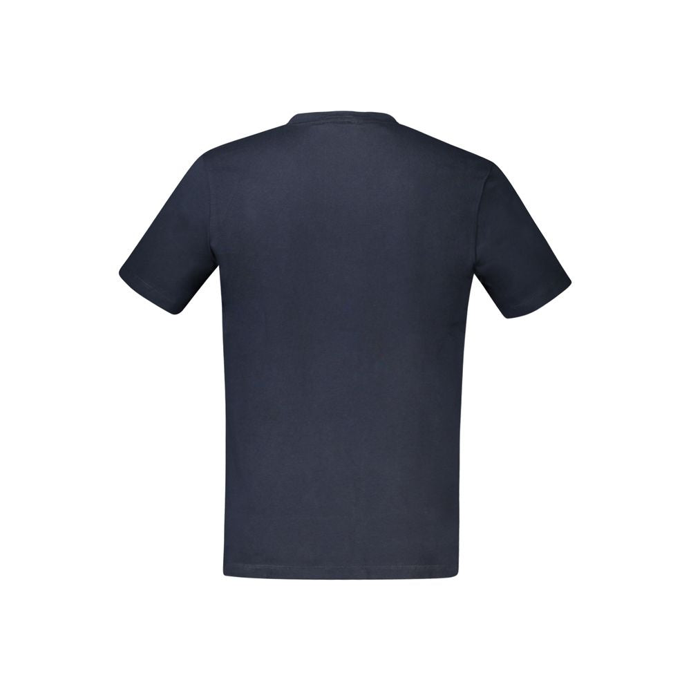 Blue Cotton Men T-Shirt Hugo Boss