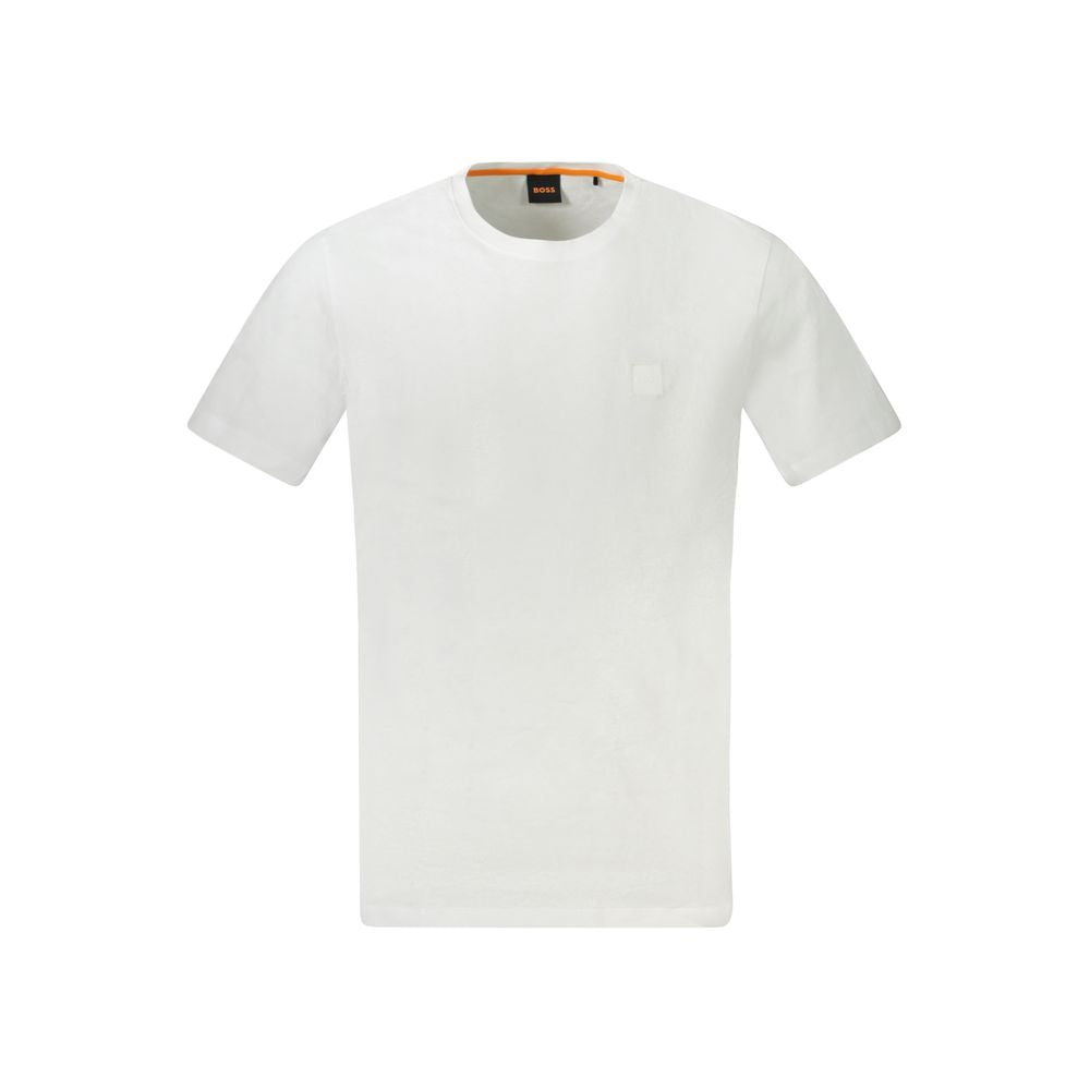 White Cotton Men T-Shirt Hugo Boss