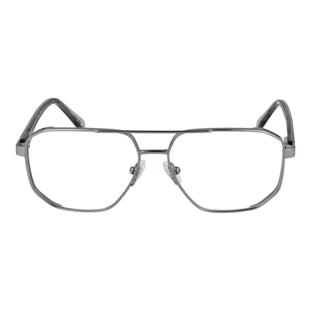 Silver Men Glasses Frame Guess