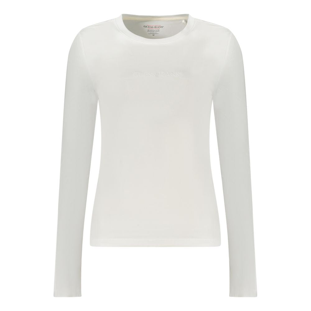 White Cotton T-Shirt Guess Jeans