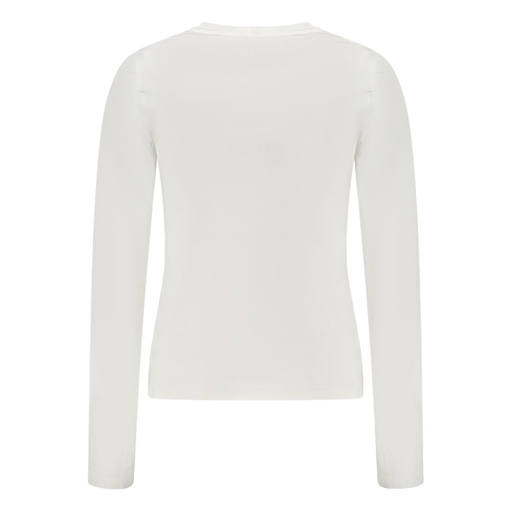 White Cotton T-Shirt Guess Jeans