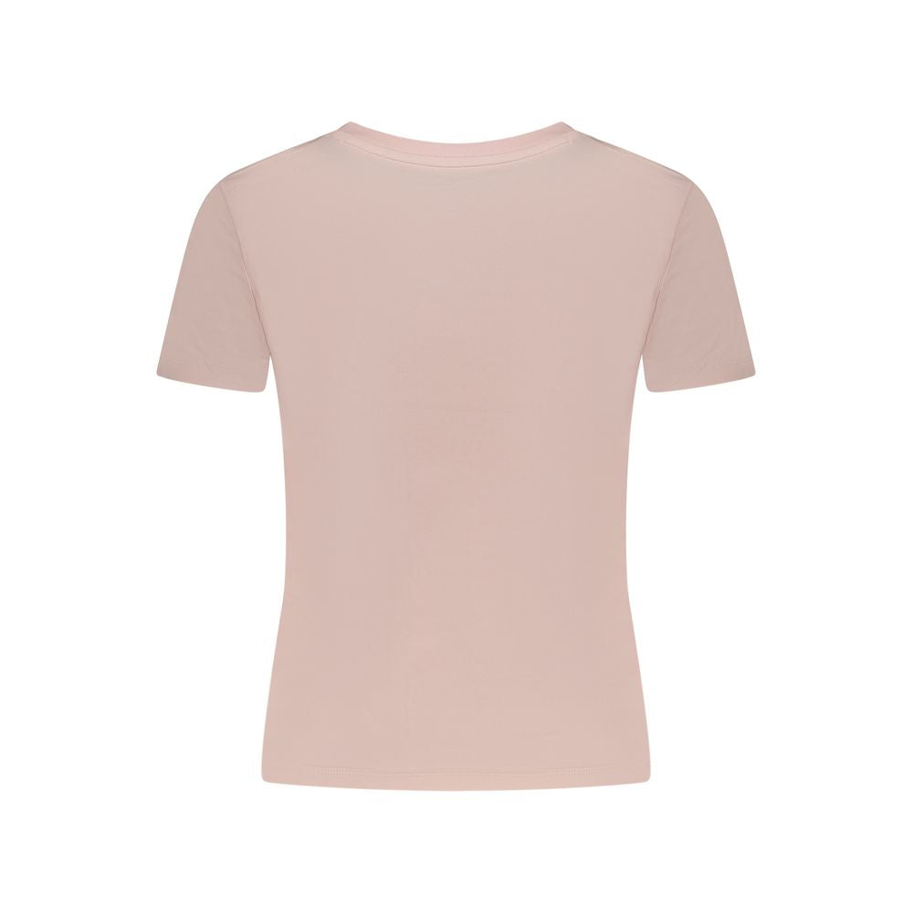 Pink Cotton T-Shirt Guess Jeans
