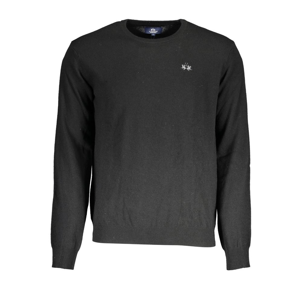 Black Wool Sweater La Martina