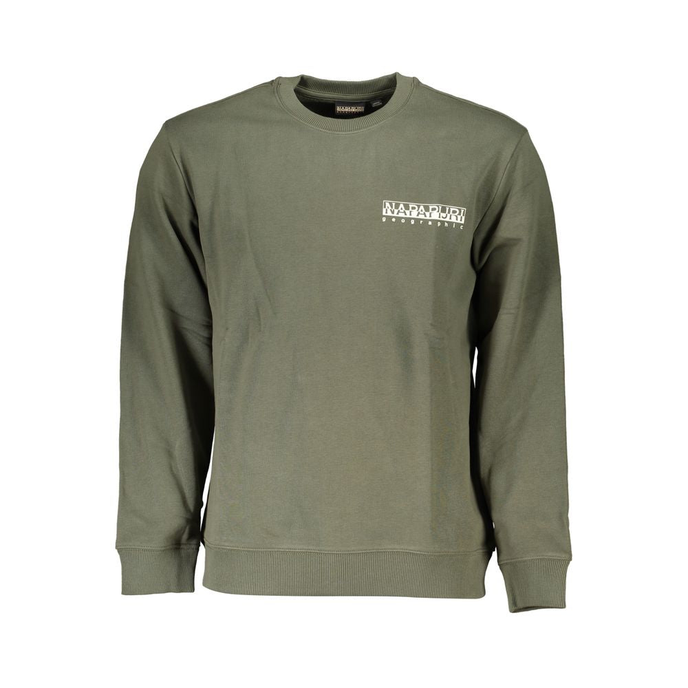 Green Cotton Sweatshirt Napapijri