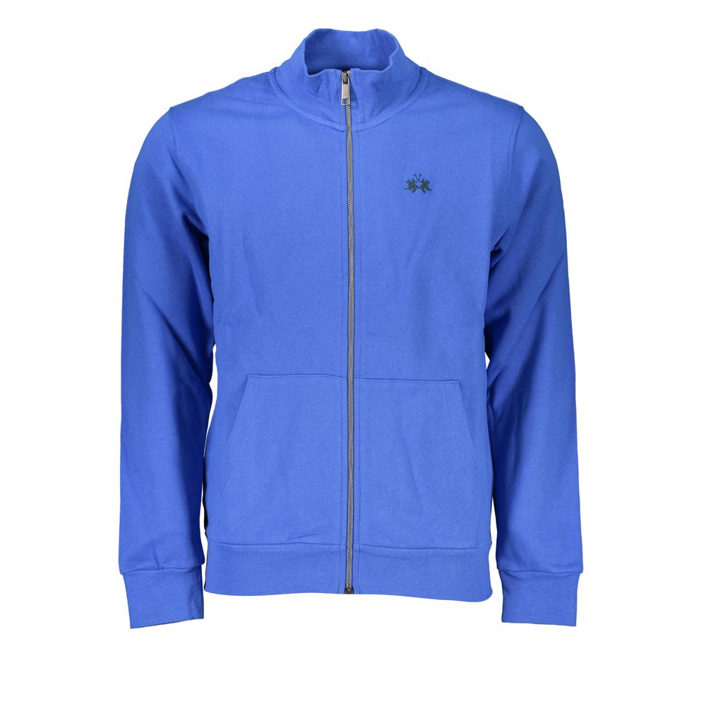 Blue Cotton Men Sweater La Martina