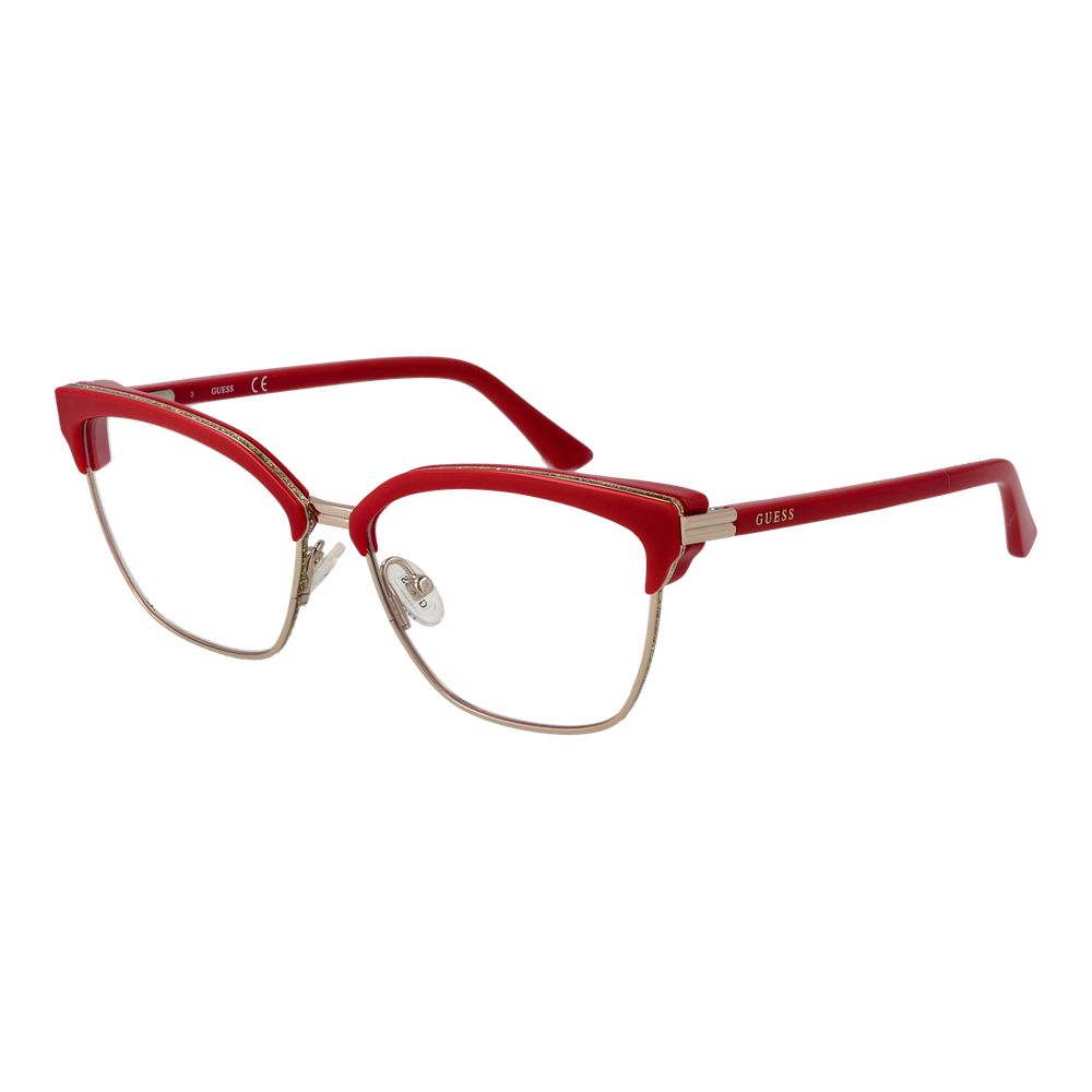 Red Women Glasses Frame Guess