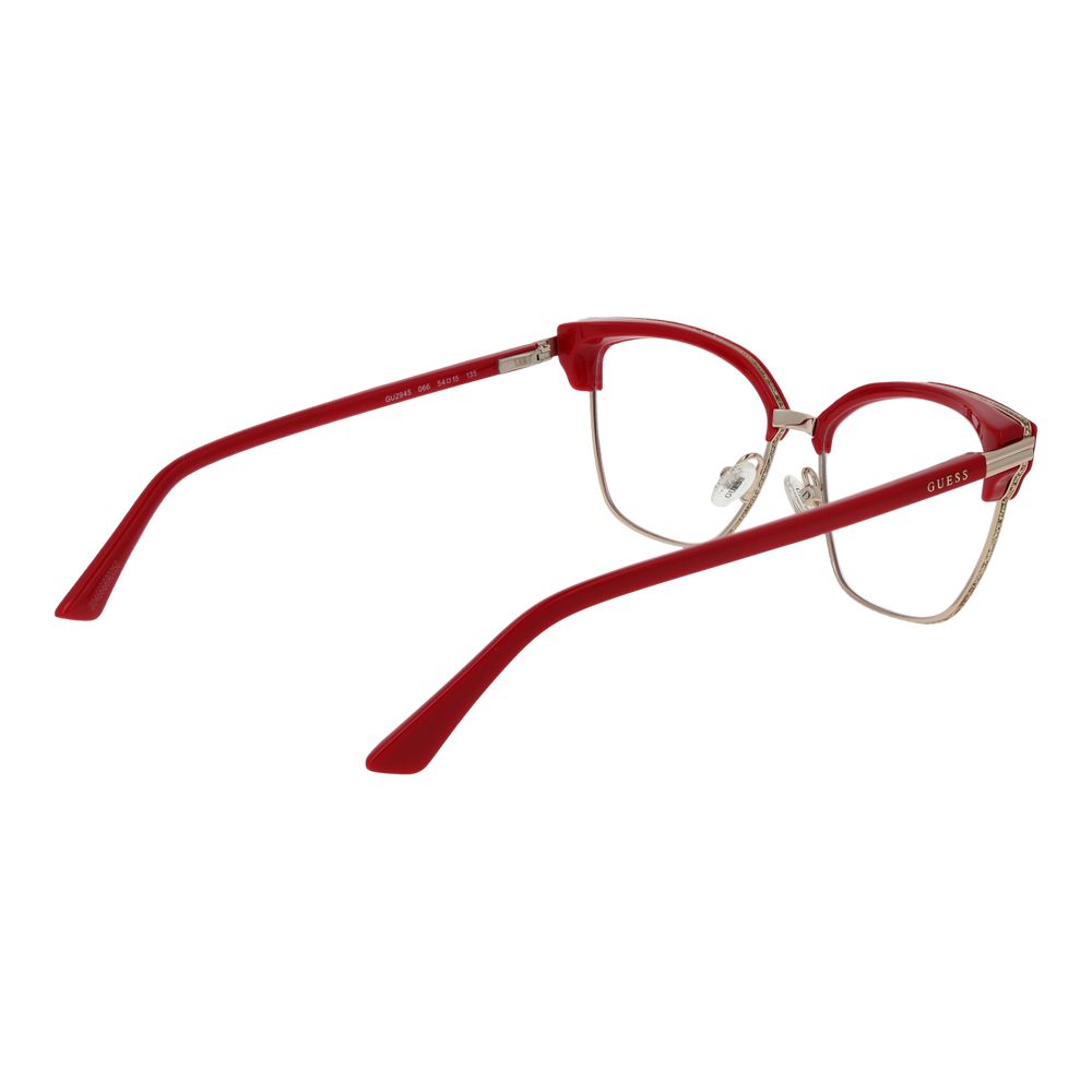 Red Women Glasses Frame Guess